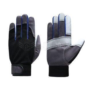 Gants en cuir de vachette avec logo personnalisé de haute qualité pour hommes Doublure en nylon nitrile Applications de soudage anti-coupure ignifuges à faible quantité minimale de commande - Product Image 1