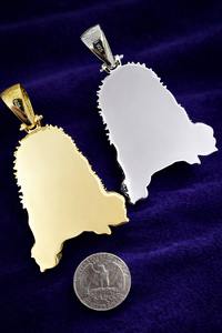 Jesus Face Enamel Pendant Moissanite Diamond Pendant Without <b>Chain</b> 925 Sterling Silver Hip Hop Statement <b>Iced</b> Out Birthday Gift - Product Image 3