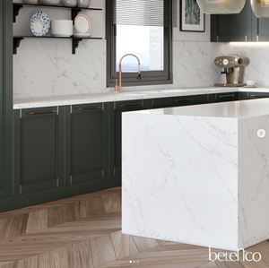 Plaque de quartz opaque Prime Core de forme carrée, épaisseur 1,5-3 cm, bords mitrés/découpés et polis, service de découpe et de traitement - Product Image 3