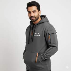 เสื้อฮู้ดกีฬาฤดูหนาว ผ้าฝ้าย 100% ระบายอากาศได้ดี แห้งเร็ว เหมาะสำหรับการออกกำลังกายประจำวัน ช่วยให้การไหลเวียนของอากาศอุ่น ยืดหยุ่น กระชับตัว ให้ความสะดวกในการเคลื่อนไหว - Product Image 3