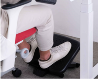Repose-pieds de bureau ergonomique pliable et extensible en plastique, 3 positions de hauteur, moderne, pour bureau et salon