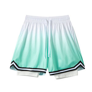 Vente de gros Nouveau modèle de basket-ball de haute qualité en élasthanne/polyester avec maille personnalisée par sublimation Short de sport pour homme pour homme - Product Image 2