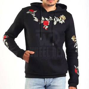 เสื้อฮู้ดสำหรับผู้ชายเสื้อฮู้ดปักลายทำจากวัสดุทนทาน - Product Image 5