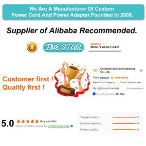 Cabo de Alimentação Polarizado em Ângulo Reto NEMA 1-15P para C7, Cabo Substituto Listado pela UL, Adequado para Moldura Digital e DVR - Product Image 5