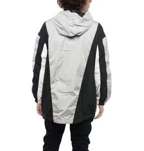 Cortavientos personalizado de los hombres de nylon chaquetas cortavientos sólido y contraste de color Patchwork diseño Street Wear estilo impermeable cremallera - Product Image 2