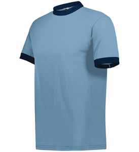Camiseta Deportiva Augusta Personalizable con Cuello Redondo y Ribete en Contraste, Suave, Ligera, 100% Algodón Ecológico para Equipos - Product Image 5