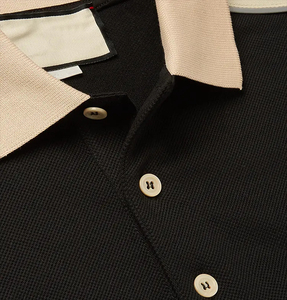 เสื้อโปโลแขนสั้นของผู้ชายเสื้อคอตตอนแบบ100% สไตล์วินเทจผ้าไหมพิมพ์โลโก้สกรีนออกแบบได้ตามต้องการ2025 - Product Image 5