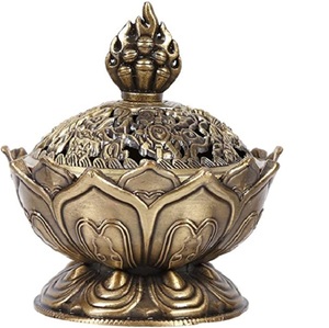 Quemador de incienso de Metal de lujo, quemador antiguo para cenizas de Palacio, soporte de incienso de fragancia para el hogar, oficina y jardín - Product Image 2