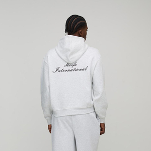 เสื้อฮู้ดแฟชั่นฤดูใบไม้ผลิ ฤดูใบไม้ร่วง ฤดูหนาว แบบสั่งทำได้ตามต้องการ สำหรับผู้ชายและผู้หญิง เนื้อผ้านุ่ม สีพื้น ย้อมสี 100% ผ้าฝ้าย เป็นมิตรกับสิ่งแวดล้อม น้ำหนักเบา - Product Image 2