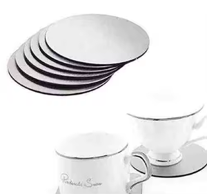 ที่รองแก้วโลหะทำด้วยมือพร้อมดีไซน์ช่างฝีมือสำหรับการตกแต่งบ้านที่ไม่เหมือนใครแก้วกาแฟดื่มน้ำผลไม้และชาโดยการตกแต่ง - Product Image 5