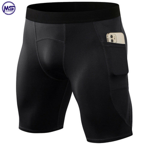 Short de Compression pour homme, vêtement de Fitness, 2022, cordon de serrage à la taille, haute qualité, vente en gros, meilleur Design, Logo personnalisé - Product Image 4