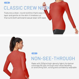 เสื้อยืดกีฬาแขนยาวสำหรับผู้หญิงเสื้อออกกำลังกายเล่นโยคะวิ่งออกกำลังกายแขนยาวน้ำหนักเบาระบายอากาศได้ดี - Product Image 6
