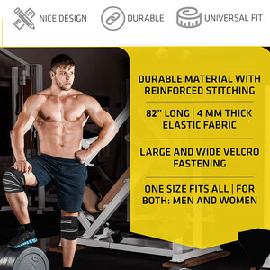 New Design High Elastic Knee Support Pads Outdoor Sports Protector Power Lifting Knee Wrap - Product Image 3