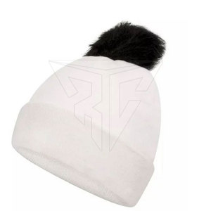 Vente en gros de bonnets unisexes pour adultes de haute qualité, 100% coton tricoté, respirant, imperméable, tendance, chauds pour l'hiver, teints unis, logo personnalisé - Product Image 2