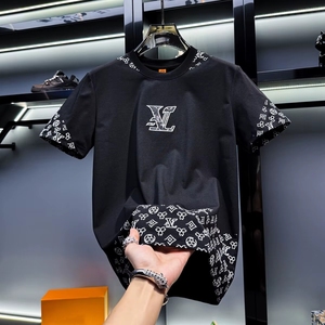 2025 la primavera e l'estate nuove stampe alla moda comode taglie forti e versatili in cotone sportivo Casual-personalizzazione della fabbrica di camicie - Product Image 2