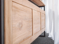 Mueble para TV de Teca Sólida, Almacenamiento Multimedia, Muebles Comerciales para Restaurantes, Hoteles, Villas, Resorts, Cafés, Hostelería, Venta al Por Mayor