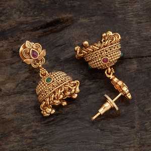 Pendientes Antiguos Chapados en Oro con Perla y Diamante en Estilo Lágrima para Boda, Fiesta o Regalo, Inspiración Religiosa 169536 - Product Image 5