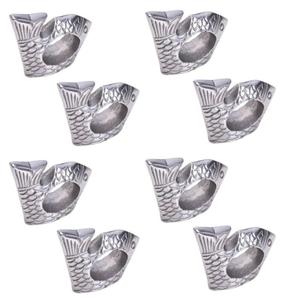 Elegant decorative metal napkin ring set for dining <b>table</b> decoration with timeless design perfect for any occasion - Product Image 2