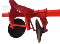 Malikagroindustries Agriculture Charrue à disques robuste pour labourage, butteur et cultivateur, attelé au tracteur en 3 points, disque de bordure