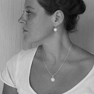 ทำด้วยมือชุบทองเงินสเตอร์ลิงต่างหู Sputnik-ทุกวันเพื่อการแต่งตัว - Product Image 4