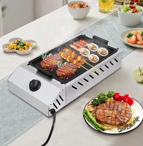 Parrilla Eléctrica para Exteriores 2 en 1 y Plancha Antiadherente de 1500W, Plancha Eléctrica de Mesa con Control de Temperatura Ajustable - Product Image 5