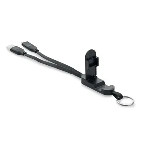 Porte-clés en ABS recyclé écologique, câble promotionnel, gadgets USB - Product Image 6