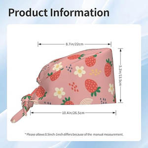 Sombrero quirúrgico Scrub Hats Hospital Doctor Enfermera Scrub Hat Doctor Venta al por mayor Ajuste de moda Tamaño personalizado Algodón - Product Image 5