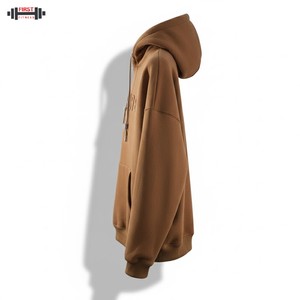 Sudadera holgada con capucha de algodón Streetwear Unisex Winter Heavyweight Fleece Regular Fit - Product Image 6