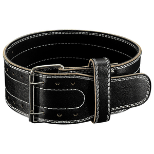 Ceinture d'haltérophilie en cuir Soutien lombaire rembourré extra-large Protection avancée Trous réglables - Product Image 3