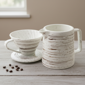 Ensemble de pot et de filtre en porcelaine durable de qualité supérieure multi-usages 3461001SETS-0.4 pour les amateurs de café - Product Image 6