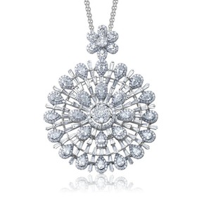 10.50ct Alta joyería Moissanite Diamond Locket Collares Exclusivo Especial Diamond Medallón Collares Regalo para ella - Product Image 3