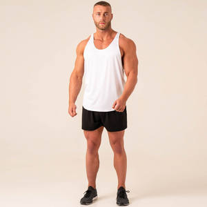 Débardeur de musculation en coton et bambou, léger, respirant, à découpe profonde, OEM, marque privée, fabricant - Product Image 6