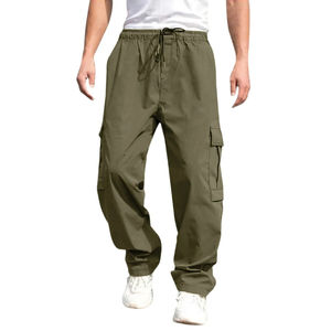 Streetwear Custom Sweats Blank <b>Jogger</b> Wide Leg Track Pant Cotton Canvas <b>Baggy</b> Trousers Straight Leg Lightweight Casual <b>Men's</b> - Product Image 5
