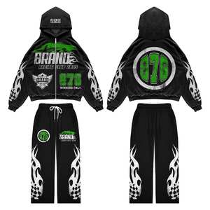 2025 meilleur fabricant de sweat à capuche personnalisable de haute qualité sweat à capuche bouffant personnalisé 600gsm sweat à capuche lavage à l'acide impression hommes survêtement pour hommes - Product Image 1