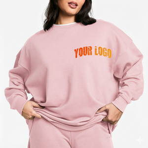 Sweat-shirt oversize en molleton bleu pour femme 2026 – Pull d'hiver épais et confortable, coupe ample, style streetwear tendance - Product Image 4