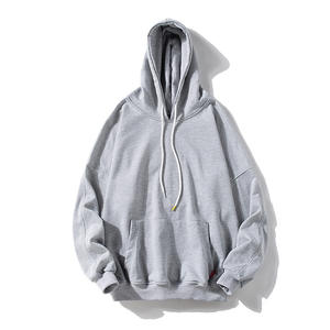 Estilo caliente 100% algodón pulóver sudaderas con capucha otoño e invierno nuevo Color sólido pareja chaqueta suelta tablero ligero sudaderas con capucha para hombres - Product Image 1