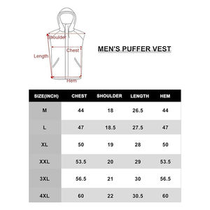 Veste matelassée isolée sans manches pour homme avec caractéristiques résistantes à l'eau et logos personnalisés Vestes pour homme - Product Image 6