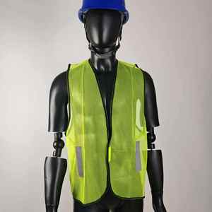 Vêtement de travail haute visibilité, veste de sécurité sans manches avec bande réfléchissante pour les travailleurs du bâtiment et les travailleurs en extérieur - Product Image 4