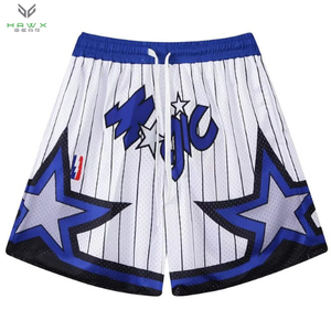 Pantalones cortos de entrenamiento deportivo transpirables de secado rápido de cintura media informales para hombre, gimnasio, Fitness, Joggers, LONA DE VERANO - Product Image 3