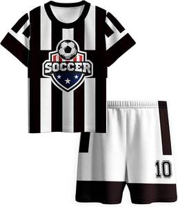 Kids Soccer Jersey Athletic Sports <b>Shirt</b> with Short Set Breathable Lightweight Training Uniform - Product Image 1