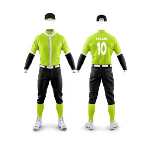 Vêtements de sport de softball et de baseball avec uniforme de joueur d'équipe au design personnalisé et pantalon blanc à vendre - Product Image 1