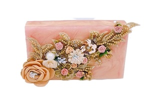 Trendy Handmade Resin Clutch Leaf Design | Elegant Party Wear Evening Purse for Women & Girls Purse Clutch From India - Product Image 2