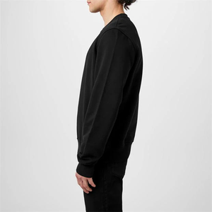 Sweat-shirt décontracté pour homme 100% coton tricoté à col rond large et court, coupe ample, motif imprimé - Product Image 2