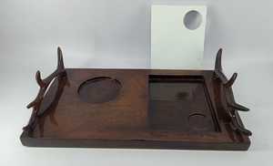 Bandeja Redonda de Madera de Acacia para Servir, Plato de Madera para Frutas, para Cocina y Restaurante - Product Image 3
