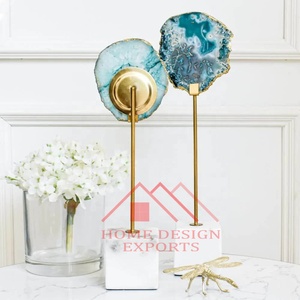 Home Intérieurs Sculpture de table en marbre d'agate pour bureau Décorations de bureau Sculpture en marbre d'agate abstraite unique Best Seller - Product Image 6