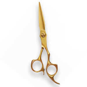 Tijeras de corte de pelo de alta calidad, maquinillas de afeitar de Color dorado, borde afilado, tijeras de peluquero VG10 de 6,0 pulgadas con reposapiés - Product Image 5