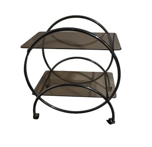 Vintage Bar Cart Trolley Luxury Design Wooden Bar Cart Trolley Kitchen Hotel Bar Cart Serving Drink Rack At Cheap Price. - Product Image 4