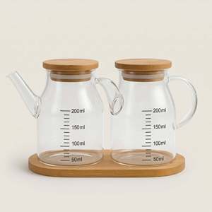 Ensemble de 2 distributeurs d'huile et de sauce de 200 ml, mini-récipients pour sauce soja - Product Image 1