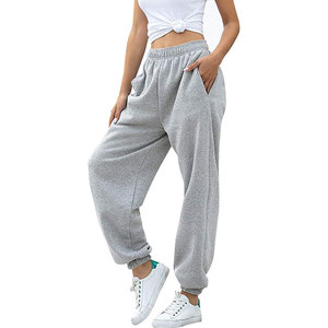 Tout nouveau femmes vêtements course Plus dames survêtement pantalon femmes coton polaire décontracté Sport entraînement Baggy pantalons de survêtement - Product Image 2