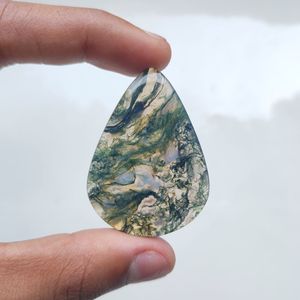 Hecho a mano Natural de alto grado musgo ágata IGI certificado cristal de cuarzo piedras preciosas sueltas para la fabricación de joyas tamaño y forma libre - Product Image 1